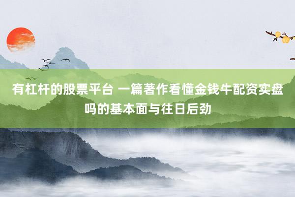 有杠杆的股票平台 一篇著作看懂金钱牛配资实盘吗的基本面与往日后劲